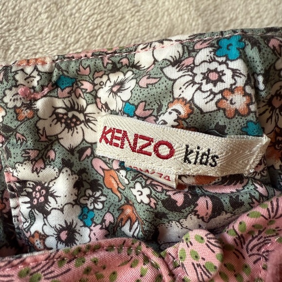 Kenzo Kids Pink Patched Dress - Size 12 Months - Picture 2 of 8